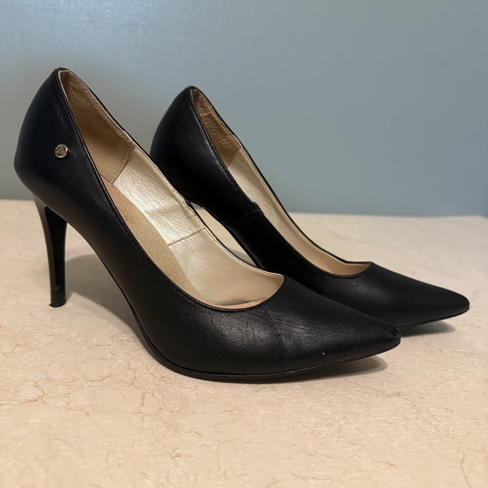 Venezia Black Pointed Toe Stiletto Pumps Heels EU 38 US 7.5–8 Classic